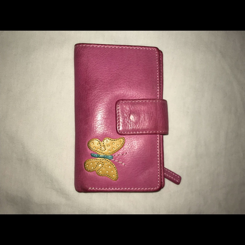 Pink Leather Fossil wallet